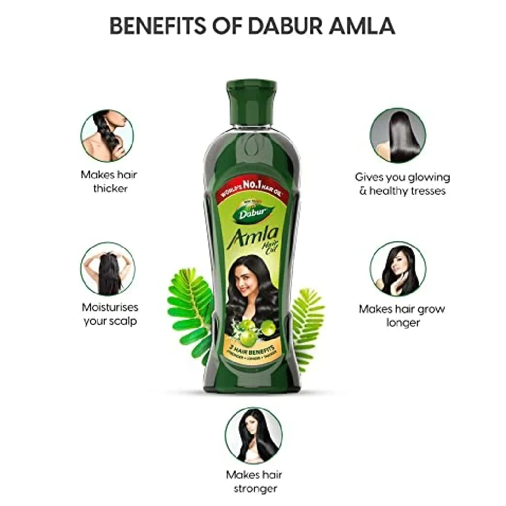Dabur Amla Hair Oil, 450 ml-5.webp
